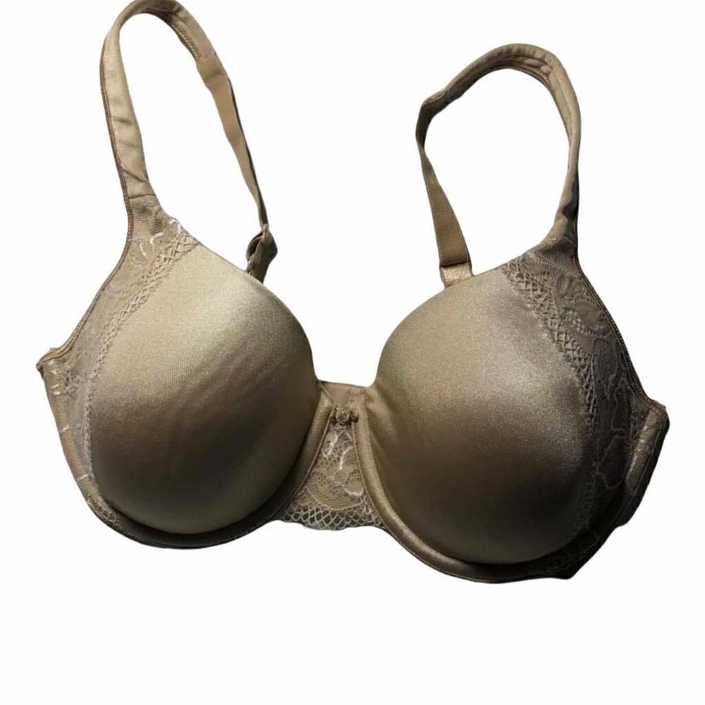 #3460-3 Bali 3457 Full Coverage T-Shirt Bra 34D Beige
